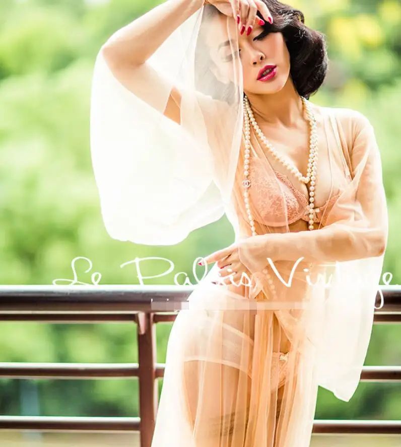 Женское Сетчатое платье в стиле ретро элегантное пикантное Длинное свободное