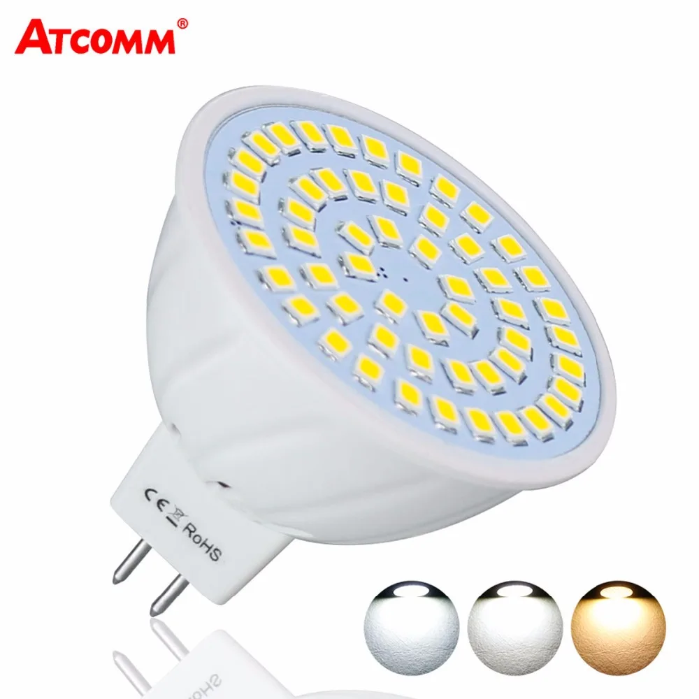 Светодиодная лампа MR16 12 в высокой яркости GU5.3 SMD 2835 36 54 72 светодиода диодные лампы
