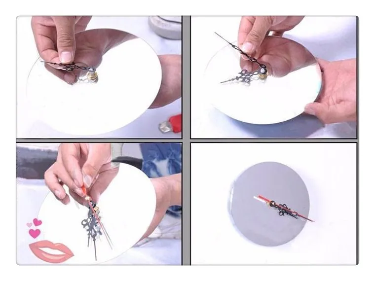 Креативные DIY настенные наклейки Современный дизайн 3D Хрустальные зеркальные