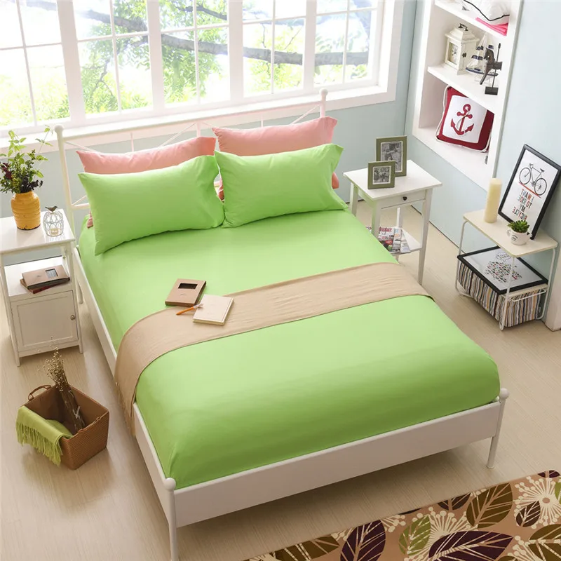 Новый лист покрывало чистый цвет матрас фланелет защита от пыли не выцветает