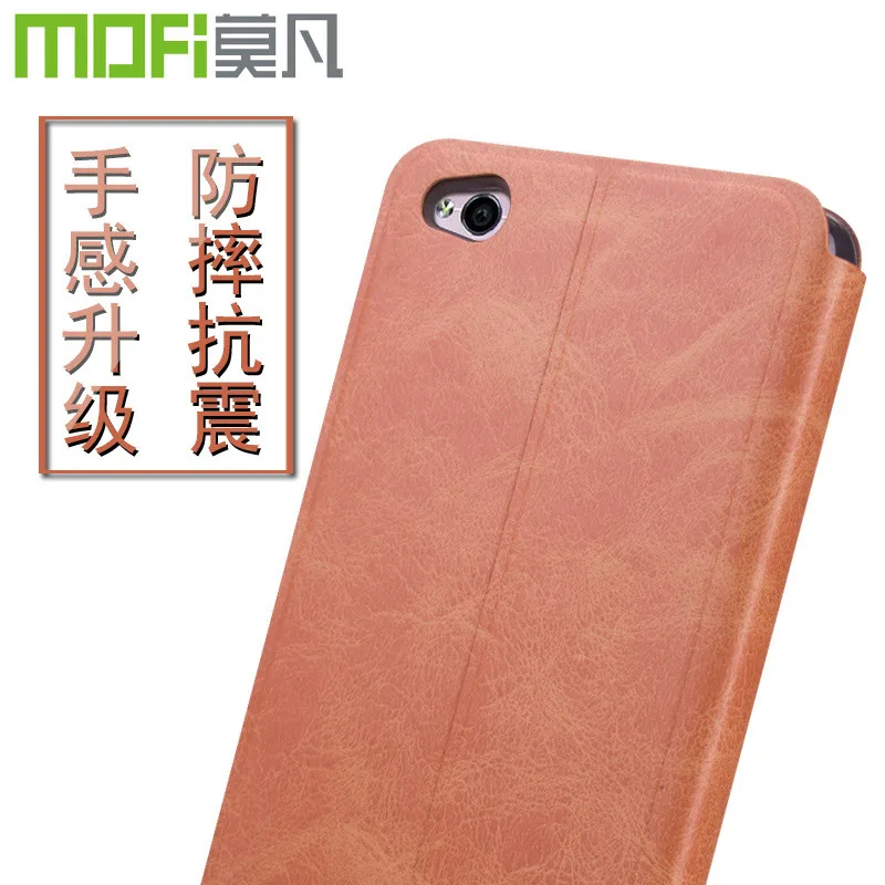 Оригинальный чехол Mofi для Xiaomi Redmi 4 роскошный кожаный книжка с подставкой Mi в виде
