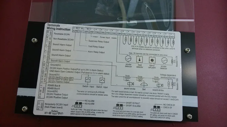 Fire alarm Panel Alarm System Control Panel Fire Fighting Controller FACP with 8 zones
