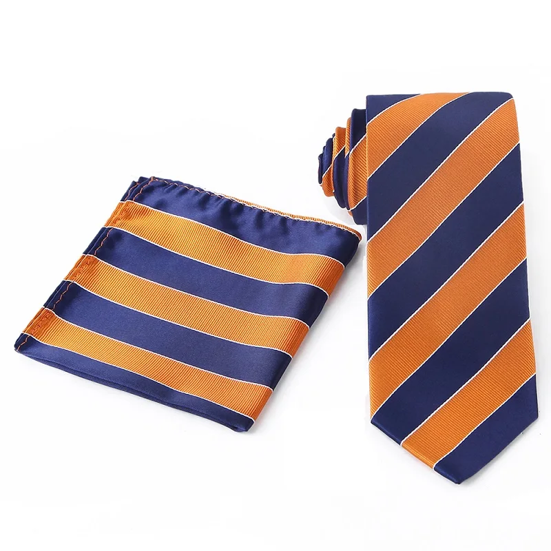 WTHS-067 tie set Портной Смит, Новое поступление, набор галстуков на шею 7,5 см, галстук и носовой платок, мужской набор галстуков, модный клетчатый полосатый мужской галстук, подарки для мужчин - Цвет: WTHS-067 tie set