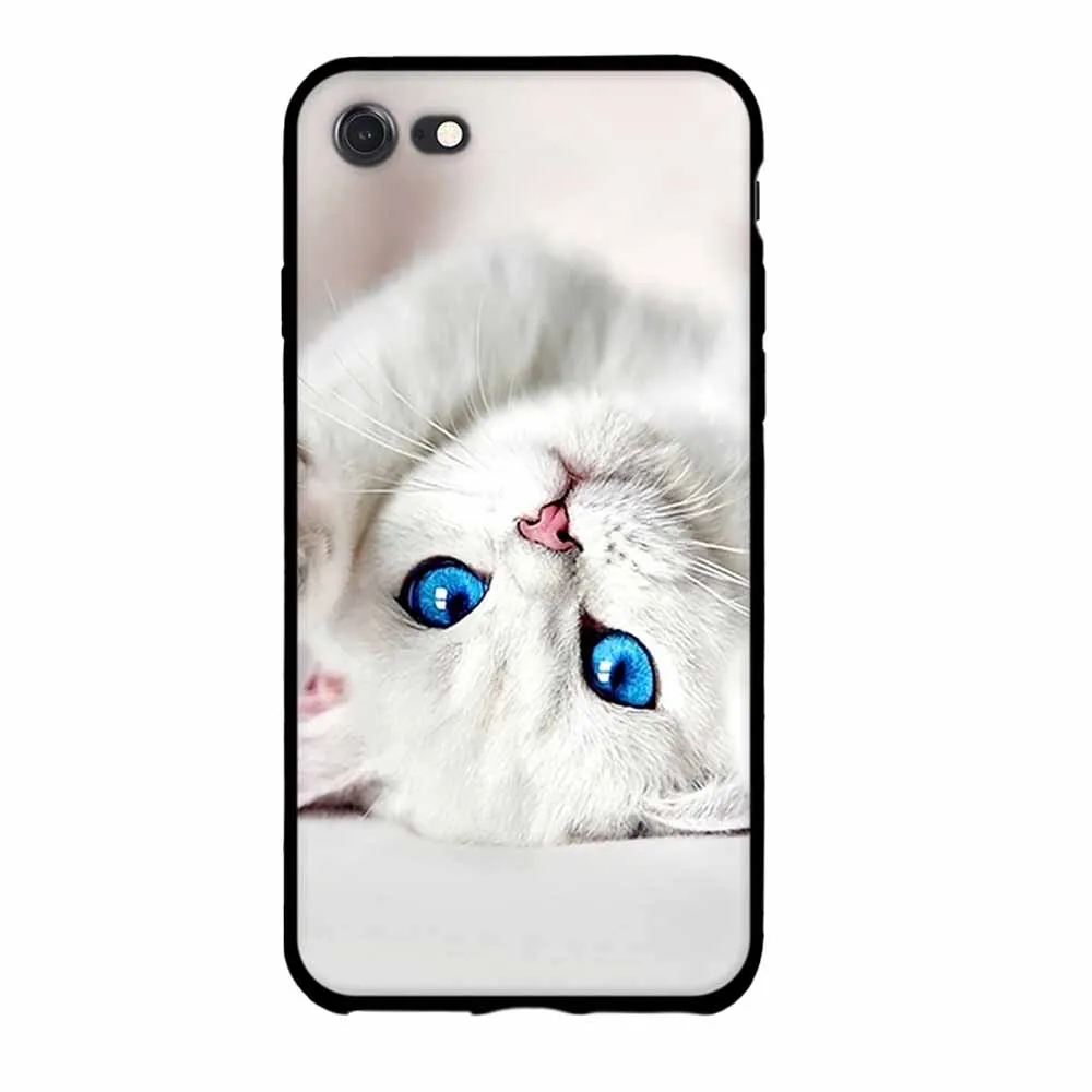 Мягкий чехол из ТПУ для Apple iphone 7 8 мультяшная Силиконовая задняя крышка 7/8 4