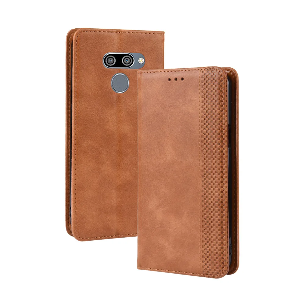 Для LG X6 чехол LG X6 Винтажный стиль из искусственной кожи флип-чехол для LG X6 LMX625N чехол 6,26 дюймов