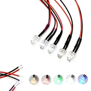 8mm Bombilla LED pre-cableado Ultra Brillante 3V 9V 12V ~ 220V Blanco/Rojo/Verde/Azul/Amarillo 8mm Bombilla LED pre-cableado Ultra Brillante 3V 9V 12V ~ 220V Blanco/Rojo/Verde/Azul/Amarillo
