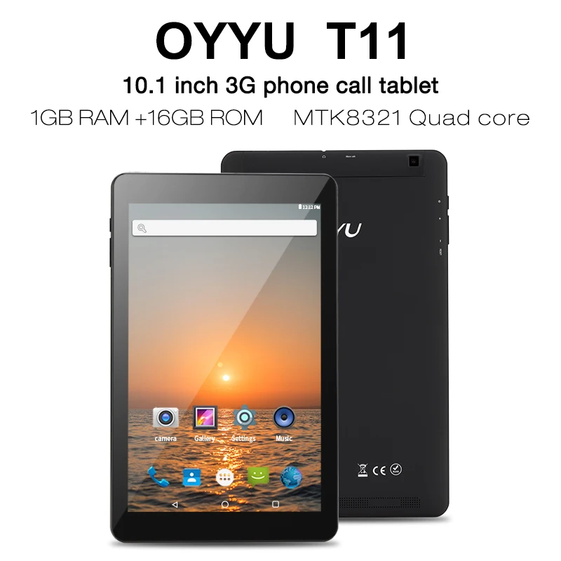OYYU T11 10 1 дюймовый Phablets Android 7 0 3G Телефонный звонок планшетный ПК четырехъядерный 1.