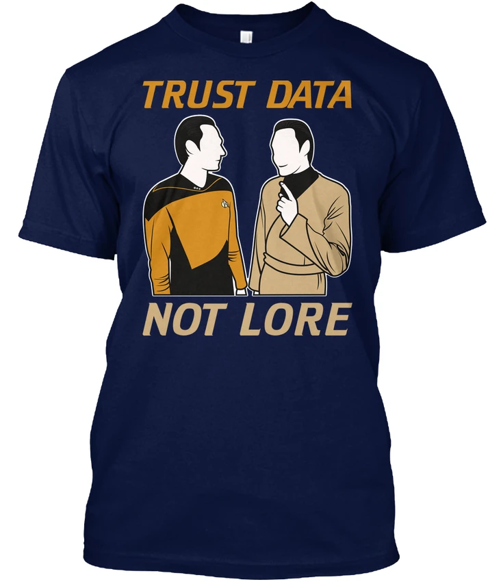 Trust Data Not Lore - Hanes Tagless Tee T-Shirt | Мужская одежда