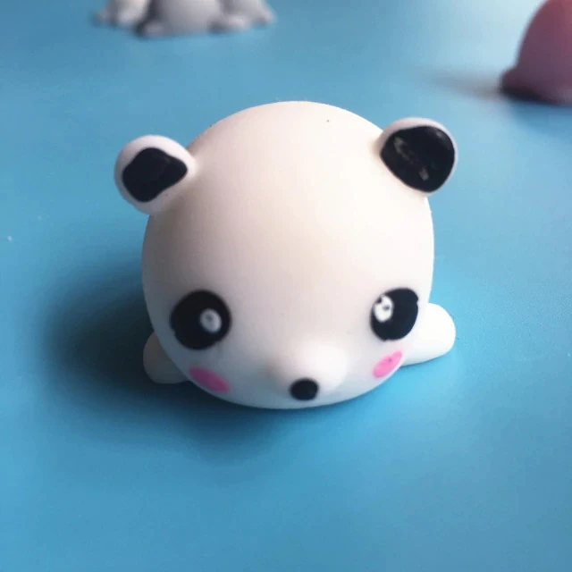panda Симпатичные Mochi мягкие игрушки для вечеринки в честь Дня Рождения, игрушки для животных, антистрессовые мячи, мягкие липкие игрушки, игрушки для снятия стресса, детский подарок, Декор - Цвет: panda
