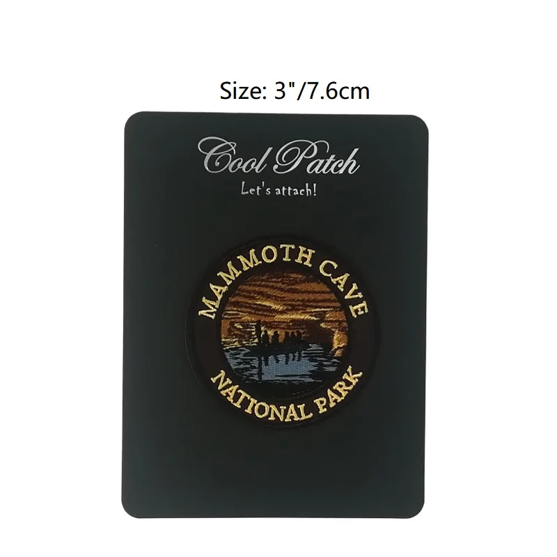 " Mammoth cave national park Iron On Patch places дорожные сувениры эмблема переводная аппликация для рюкзака футболка одежда