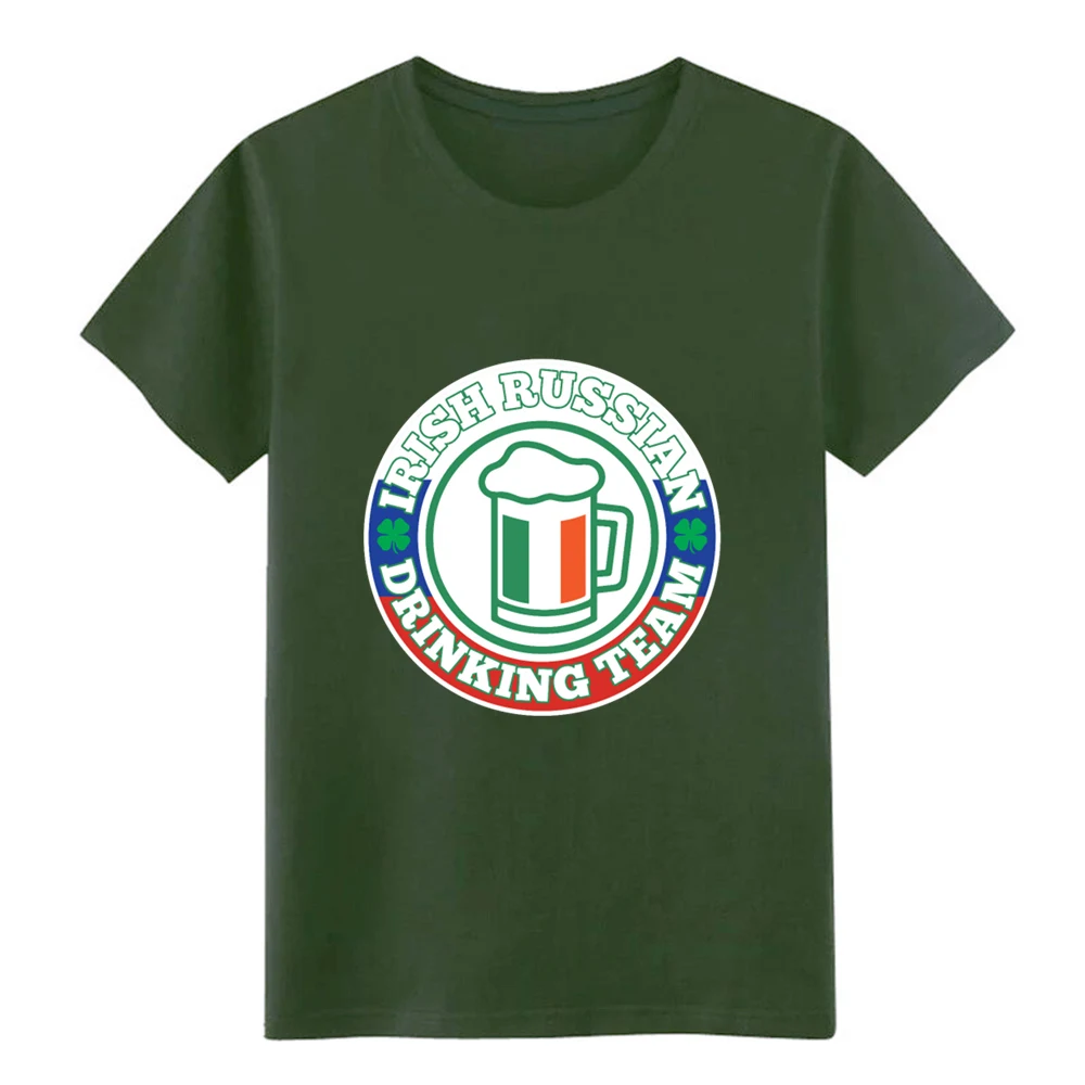 Футболка с надписью I rish Russia d rinking team st patricks day clover дизайнерская хлопковая футболка