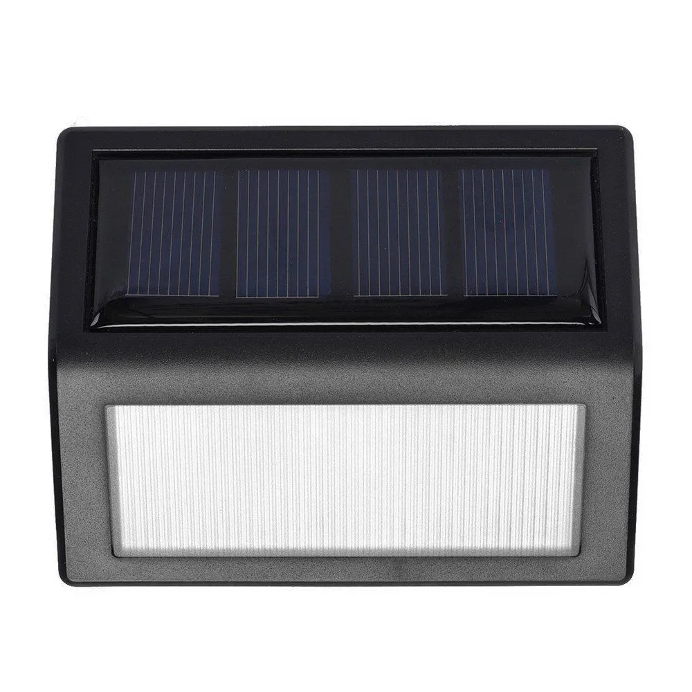 2 Pack Solar Optically Controlled Ligh LED Power Light Sensor Wall Garden Step Stair Deck Lights Lamp Drop Shipping | Освещение