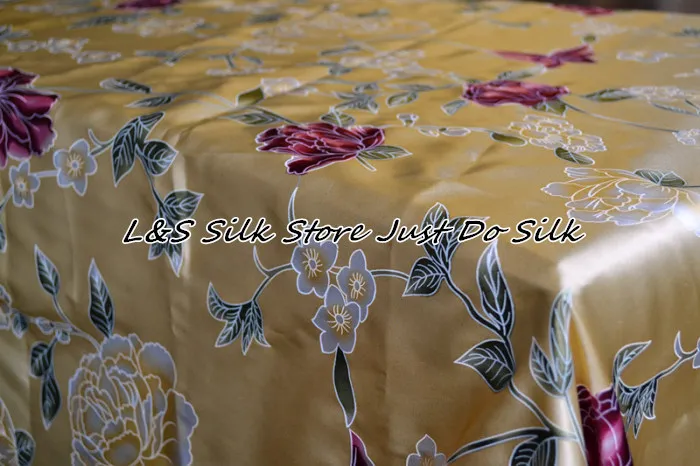 Бесплатная доставка 100% Шелковая шелковая ткань для платья занавесок одежда