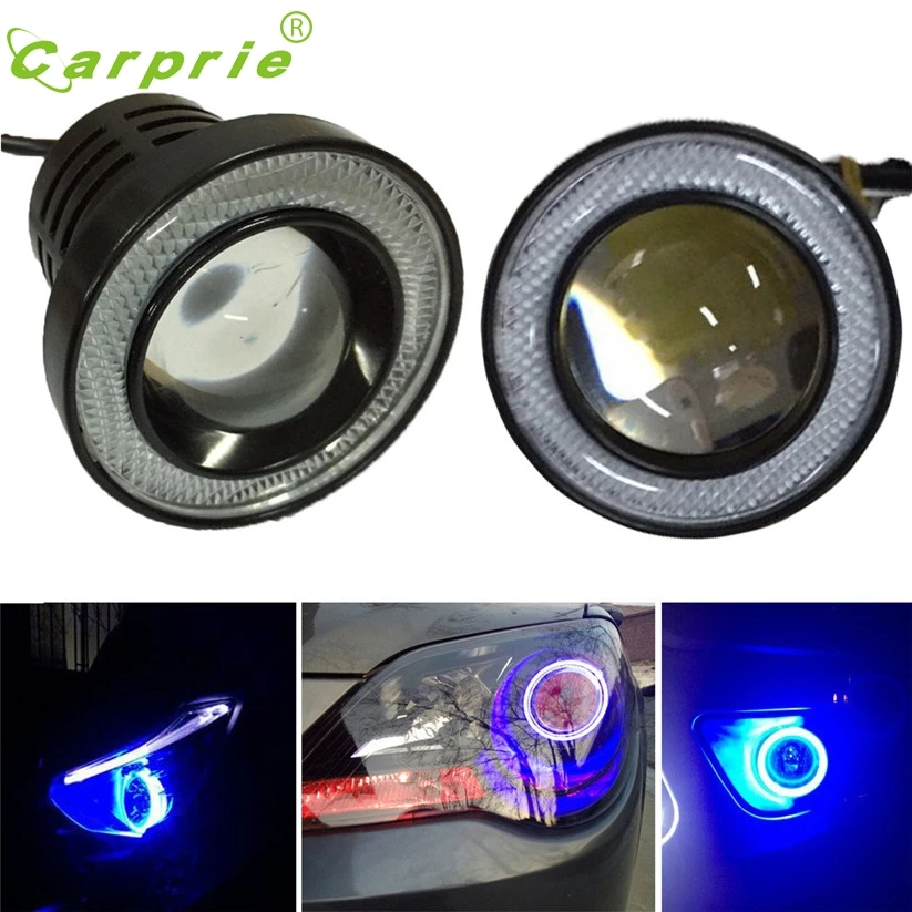 2.5 дюймовый автомобильный противотуманный фонарь COB LED проектор синий Halo Кольцо