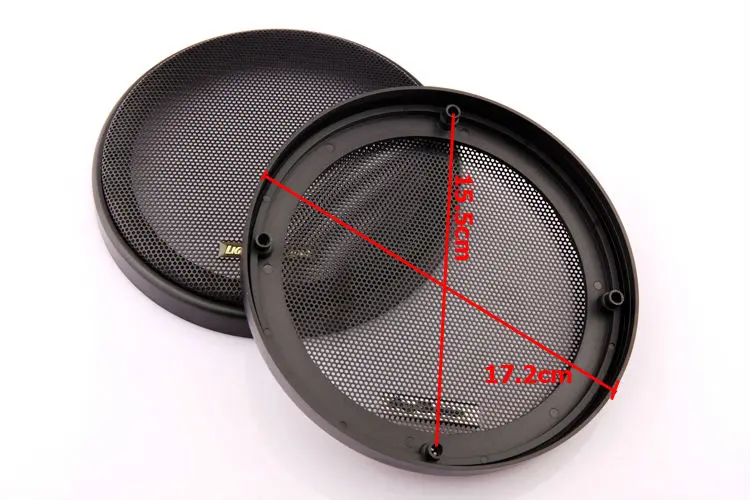 2 шт. 6 дюймовые спикеры коаксиальные стальные сетчатые грили крышка