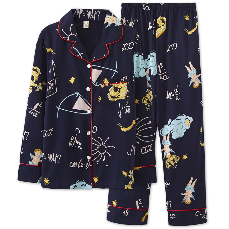 Одежда для сна кормящих матерей комплект одежды Хлопковая женская пижама с