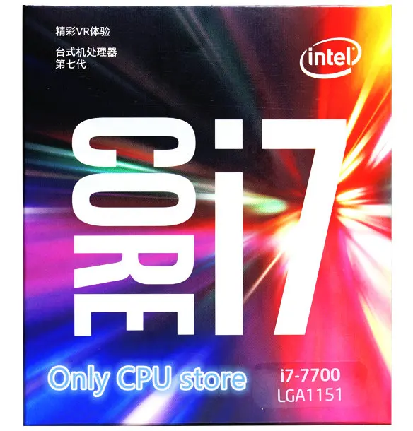 Процессор Intel Core 7 series процессор I7 7700 I7-7700 в штучной упаковке процессор LGA 1151-land FC-LGA 14 нанометров четырехъядерный процессор