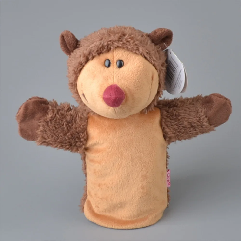 

25cm Red Nose Hedgehog Plush Hand Puppet, Baby Kids Plush Toy Gift Free Shipping