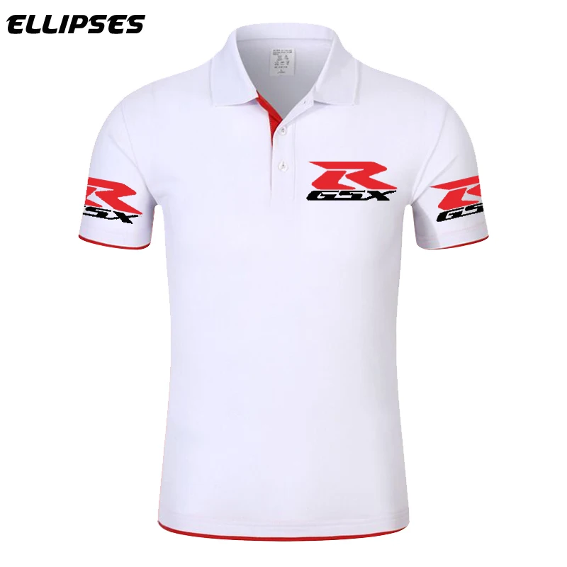 Suzuki Motor Polo новая брендовая футболка-поло с логотипом GSX R быстросохнущая дышащая