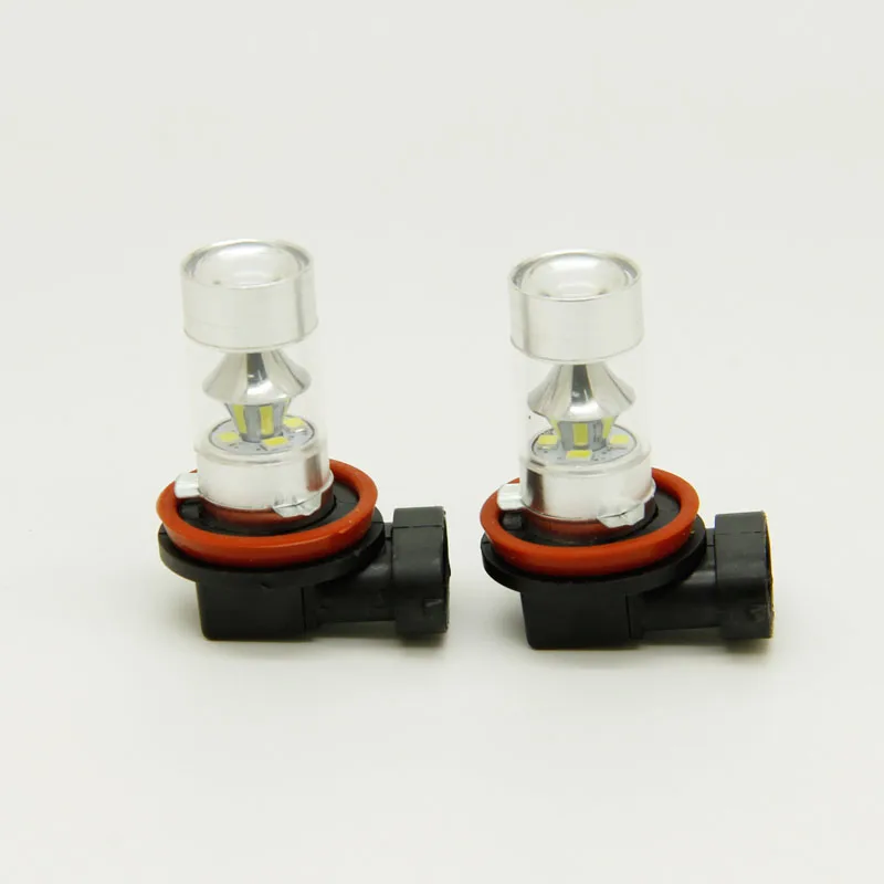 Супер яркая белая противотуманная лампа H11 высокой мощности 3030 60 Вт 12smd 6000K 2