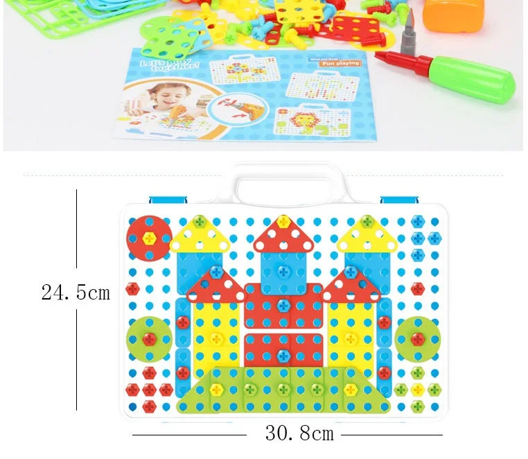 151/237Pcs электрическая дрель винт группа игрушка "сделай сам" стержня гайка разборки игрушки в собранном виде звезды Ливи» Молодежная обувь; игрушки развивающие игрушки для детей
