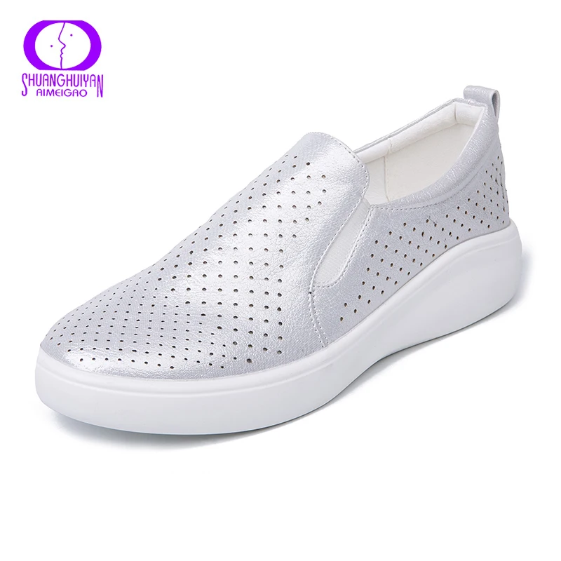 Женские повседневные туфли AIMEIGAO черные удобные лоферы на плоской мягкой подошве