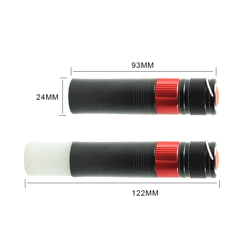 2000LM зум Мини Вспышка светильник 1 * XPE LED белый + красный синий светодиодный фонарь