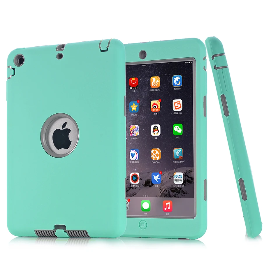 Чехол для iPad Mini 3 2 1 retina Kids безопасный защитный противоударный ударопрочный Ударопрочный силиконовый Жесткий чехол для планшета с защитой от царапин