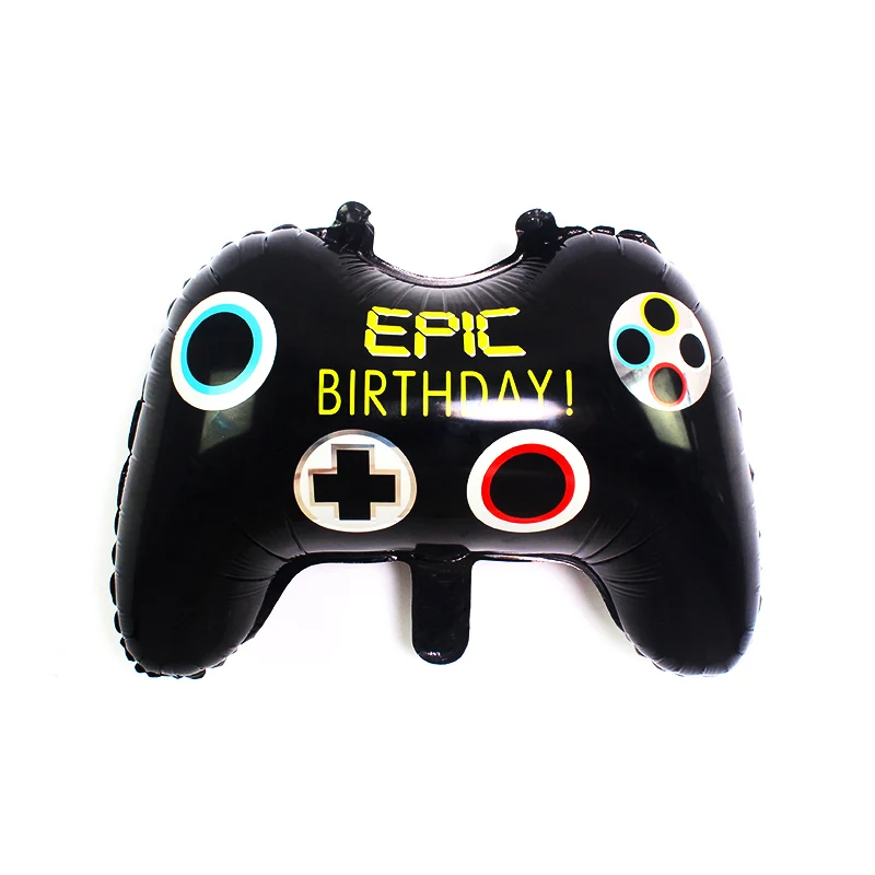 TK gamepad Черный геймпад мальчик надувная игрушка игра на фольге воздушный шар украшение игра Матч реквизит игровой геймпад джойстик шар на день рождения мяч - Цвет: TK gamepad