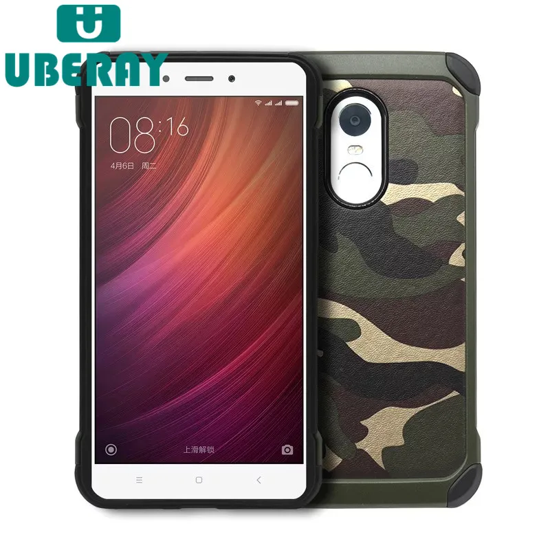 UBERAY камуфляжный чехол для телефона Redmi Note5 роскошный классный ПК + Силиконовый