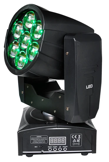 Guangzhou TIPTOP Sample 7x12W New Stage Effect Lighting 4in1 RGBW LED Small Bee Eye Moving Head Beam+Wash Light Smooth Pan Tilt | Освещение