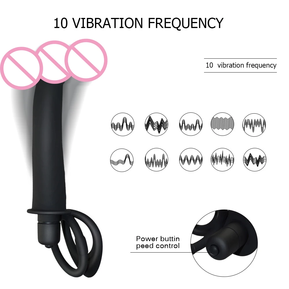 Double Penetration Vibrator dick Strap On for Man | Тематическая одежда и униформа