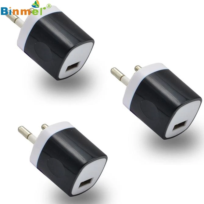 Binmer USB power solid color adapter EU plug patented circuit board design wall travel charger for iphone Samsung LG G5 | Электроника