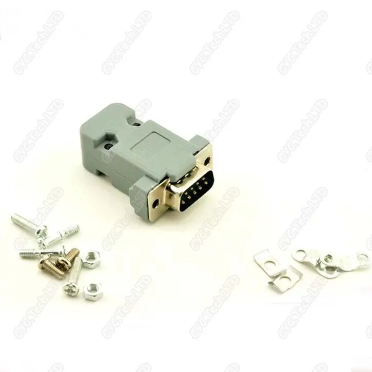 Образец 2 комплекта штекер DB9 с пластиковой крышкой штекеры DB 9P переходник
