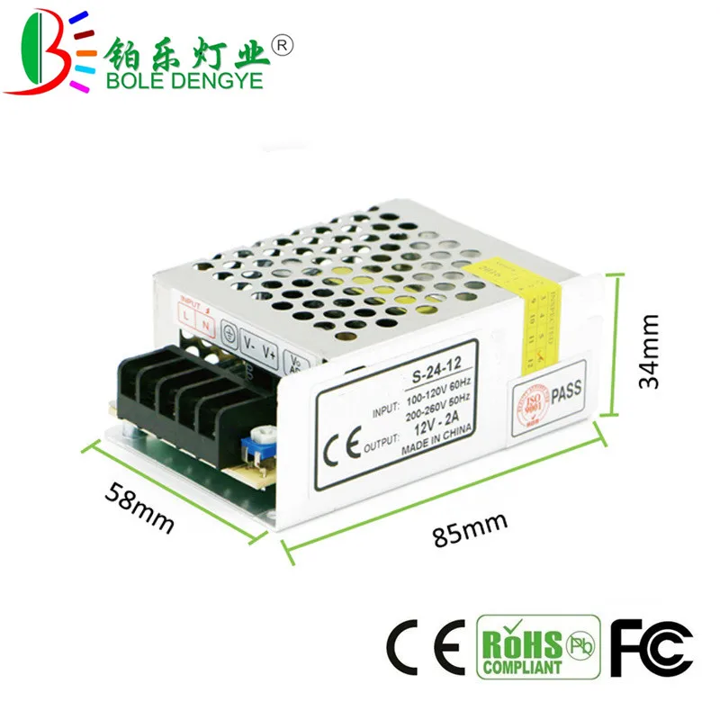 12V 3A 1 шт. AC 220 В в DC 12 В светодиодный адаптер питания 1A 2A 3A светодиодный светильник ing трансформаторы 12 Вт 24 Вт 36 Вт Светодиодный источник питания для светодиодных лент светильник - Цвет: 12V 3A