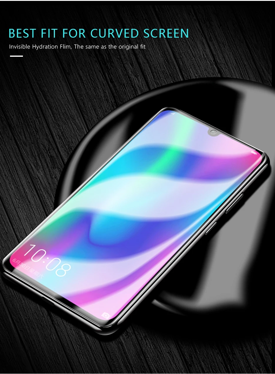 CHYI 3D изогнутая пленка для huawei Honor 10 Lite защита экрана Взрывозащищенная Гидрогелевая пленка с инструментами не закаленное стекло