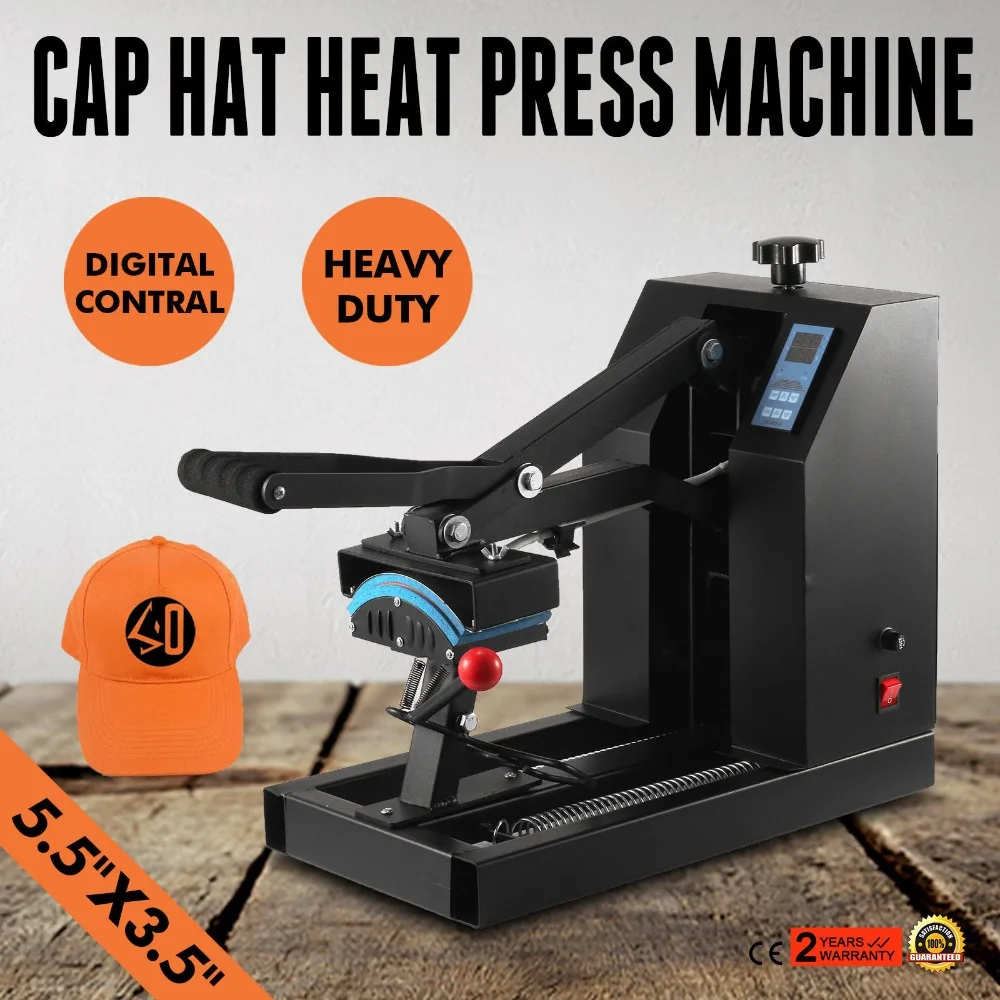 

VEVOR Baseball Cap Heat Press Machine Curved element 7" x 3.75"