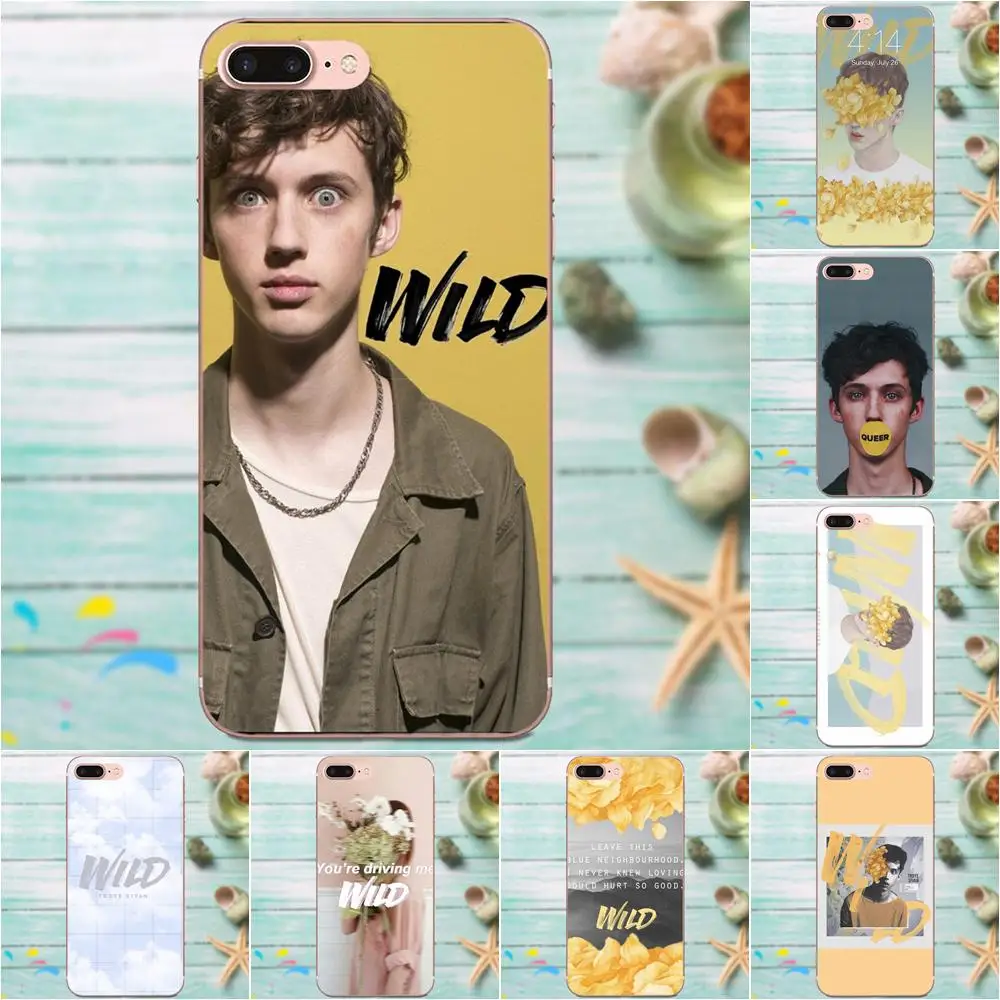 Чехол для телефона из ТПУ чехол Troye Sivan Wild Lyrics Lockscreen Apple iPhone X XS Max XR 4 4S 5 5C 5S SE 6 6S 7 8