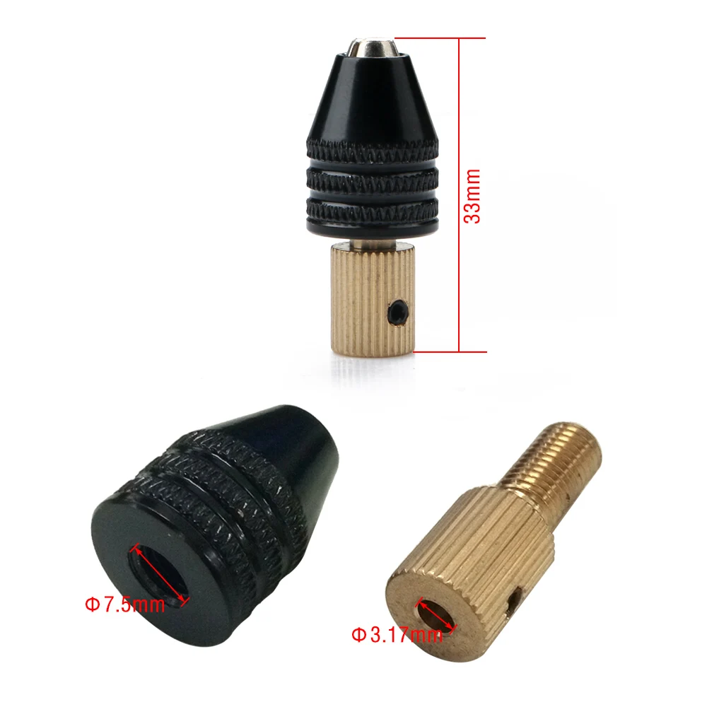 Универсальный мини-патрон для маленькой микро дрели набор патронов 0 3-3 5 мм Набор