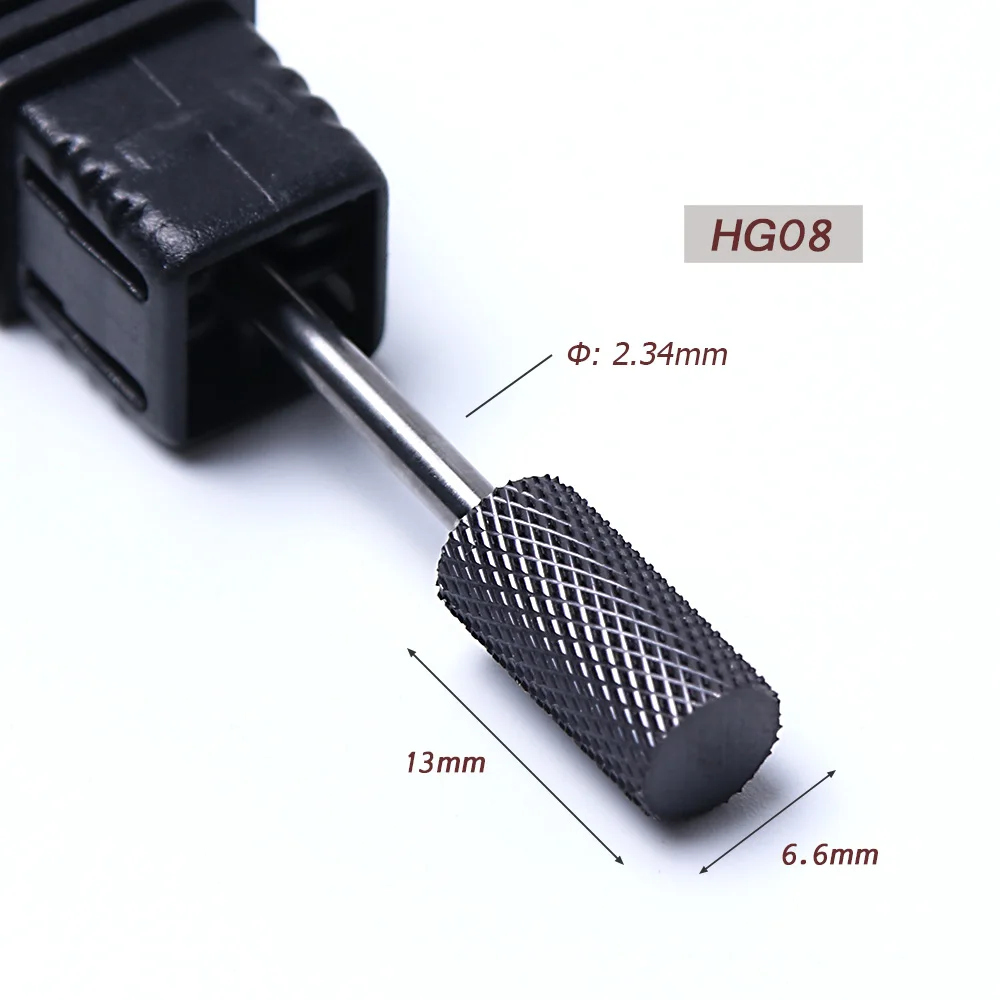 HG08 Фрезы для ногтей из вольфрамовой стали, 1 шт., фрезы для педикюра, лака для кутикулы, фрезы, роторные сверла, электрическая машина, инструменты для маникюра, BEHG01-08 - Цвет: HG08