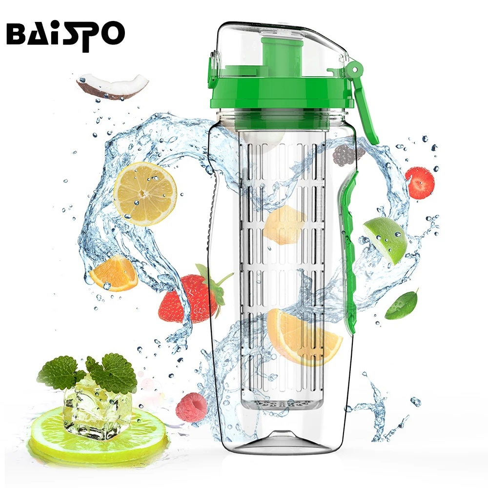 BAISPO 32 унций 900 мл BPA бесплатно фруктовой заваркой сок шейкер Спортивная бутылка