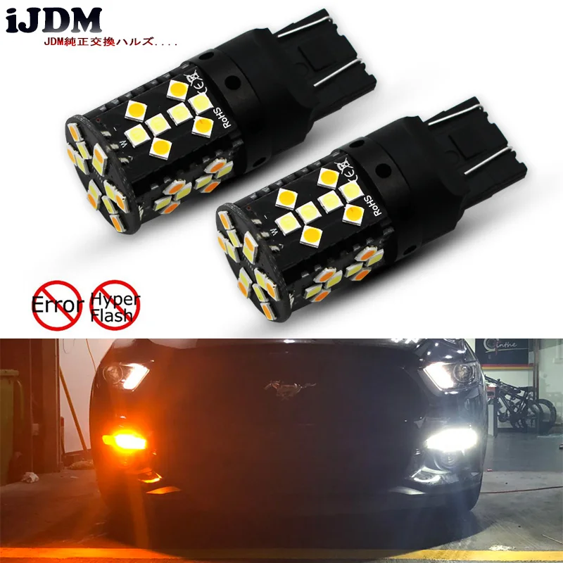 

Двухцветные светодиодные лампы указателя поворота без Hyper Flash CANbus Switchback для Ford F150 или Mustang 2015-up F250 F350 12V 2015 г.