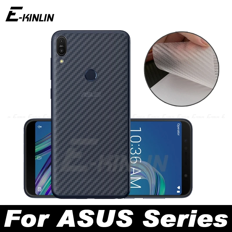 3D углеродное волокно задняя крышка Защитная пленка для Asus ZenFone Max Pro Plus M1 M2 ZB602KL ZB631KL