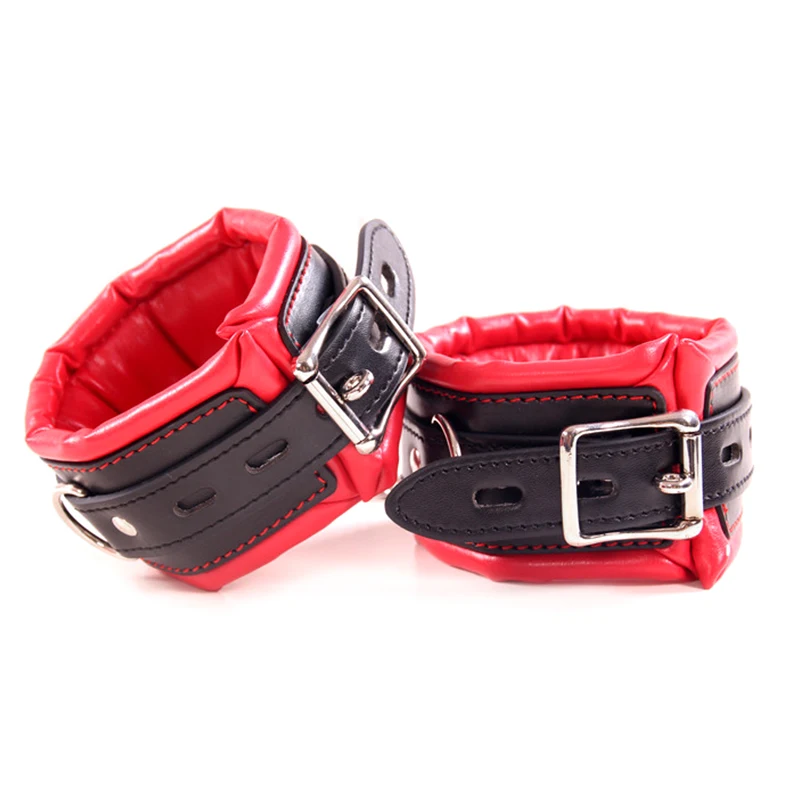 Секс игрушки для пар черные с красным связывание губка ручные манжеты на