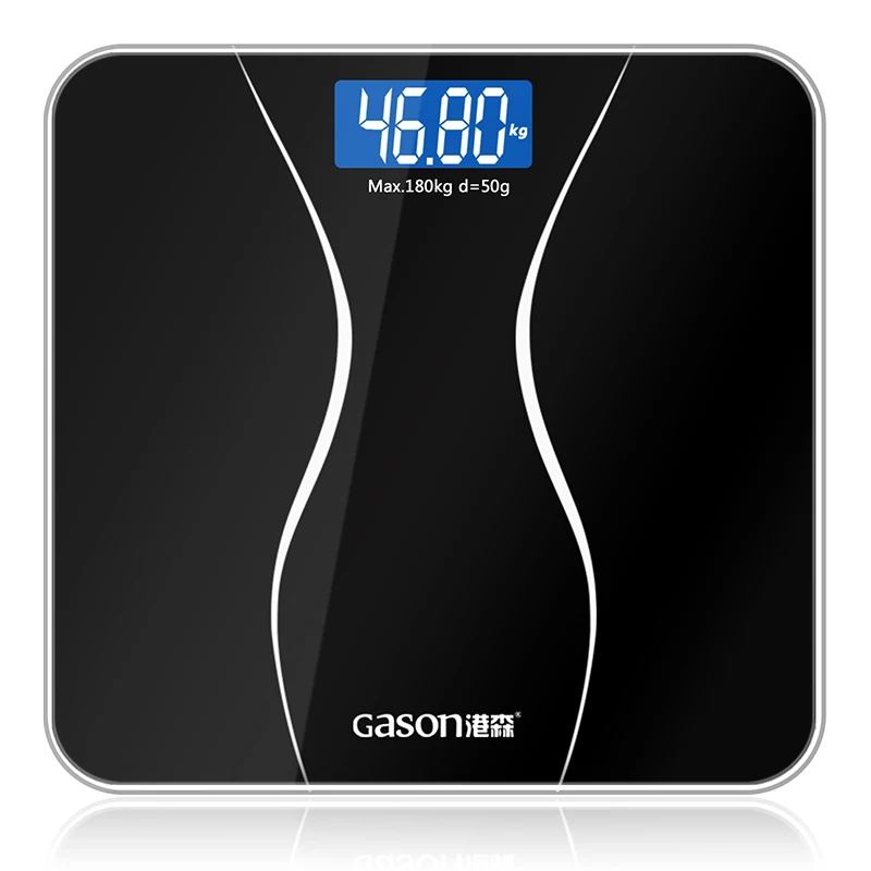 GASON A2 Весы напольные жк дисплей Закаленное стекло 180кг/50г|bathroom scale|scales bodybathroom body