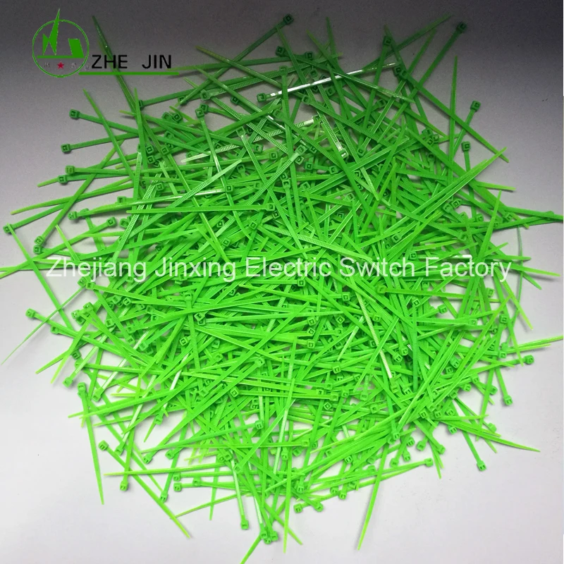 ZHEJIN (1000 шт) ZJ 3 * 80 (3 2 &quotX18lbs) цветной нейлоновый пластик с застежкой молнией обмотка