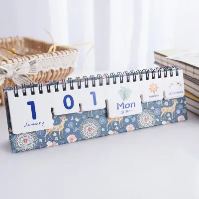 Мини календарь с принтом на заказ вечный столик сделай сам милый офисный