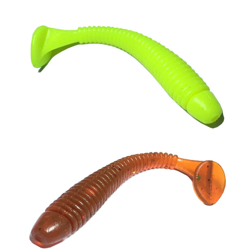 50 шт./лот Мягкая приманка T tail Worm 5 см 0 7 г воббер джиггинг силиконовые приманки Leurre