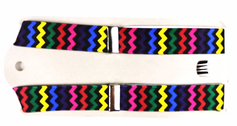 

Winfox New Fashion Adjustable Rainbow Stripe Suspenders Buttons Boy Kid Child Y-Shape Multicolor Braces