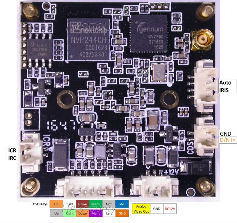 SDI 1080P 1/3 &quotPanasonic CMOS датчик изображения MN34227 + NVP2440 GV7700 модуль камеры